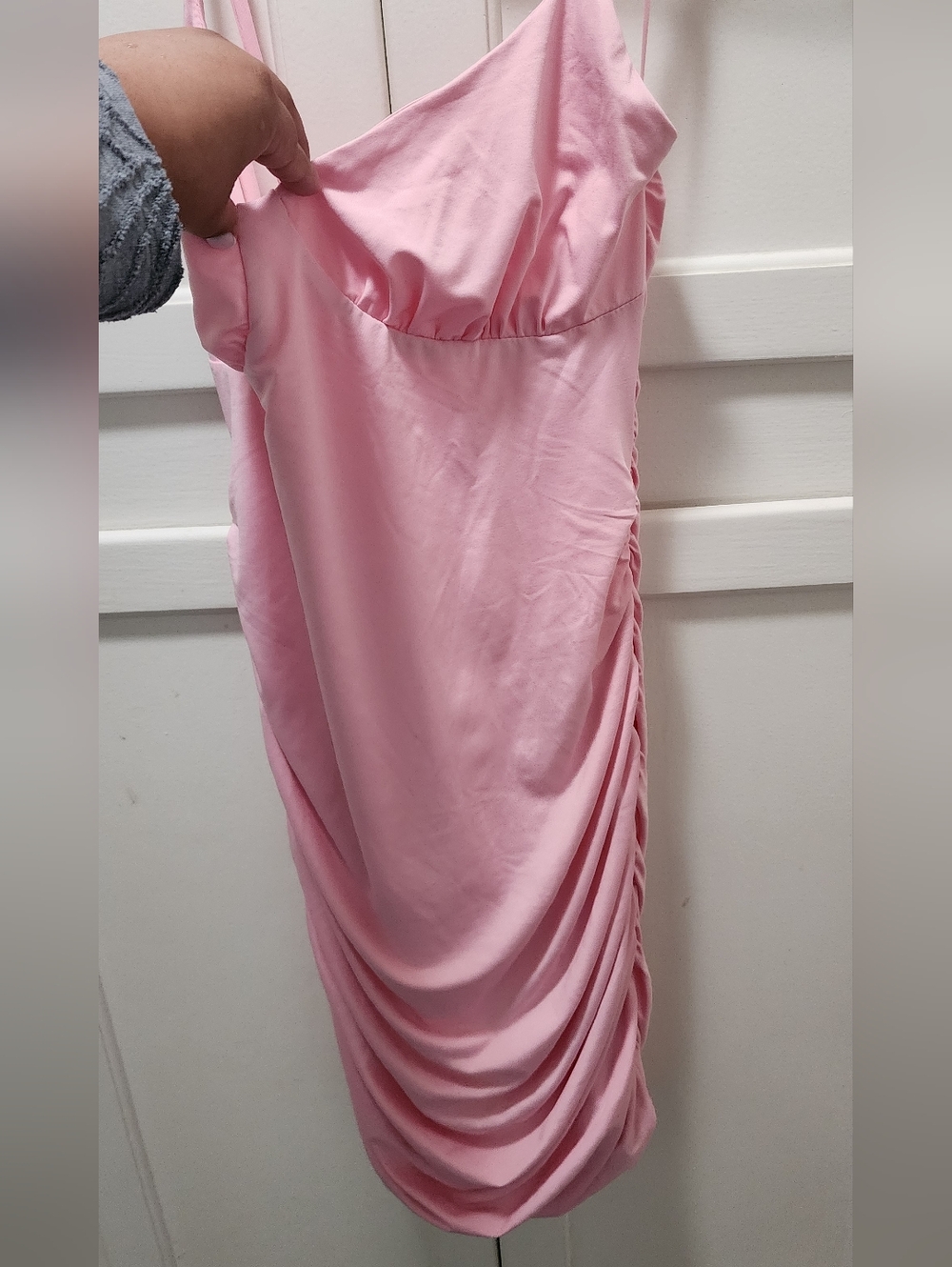 Pink Ruched Dress - Picture 2 of 5
